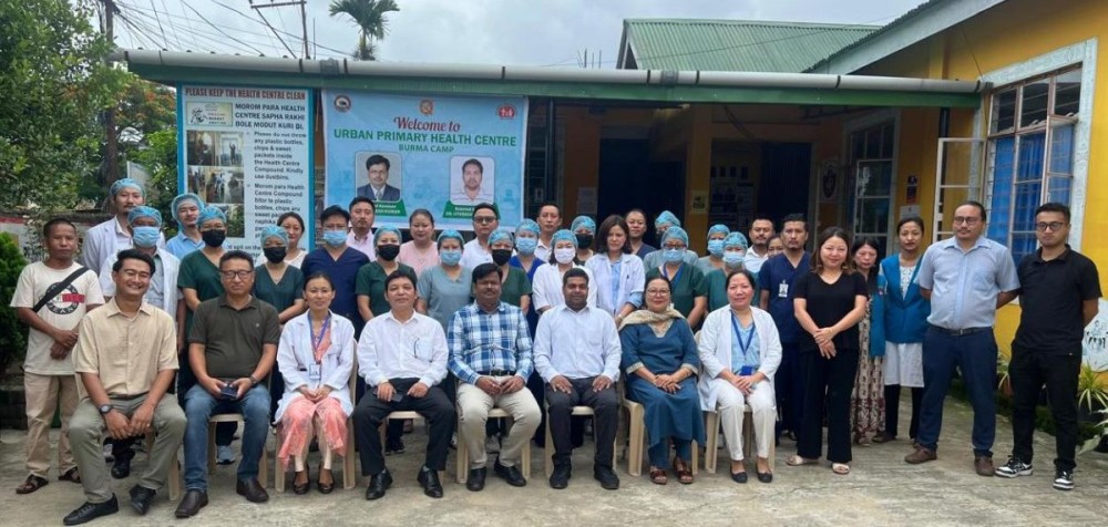 External assessors with UPHC Burma Camp staff and officials from the CMO office, Dimapur.